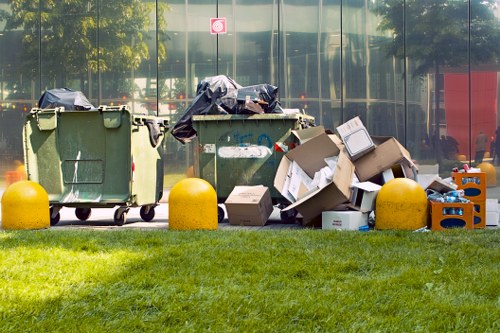 Community members participating in a Battersea clean-up event